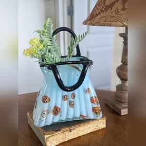 Vintage Italian Murano Glass Vase Purse